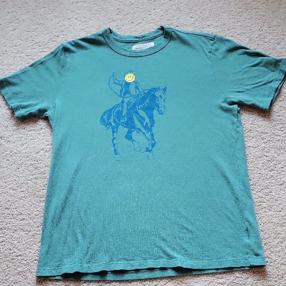 Imogene & Willie Happy Rider Tshirt. Medium